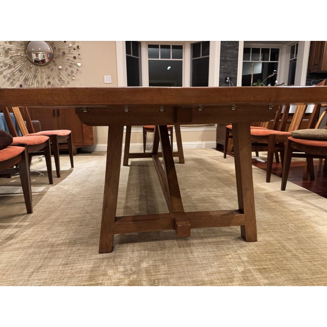 Custom Thomas Fetherston Cherry Refectory Dining Table For Sale - Image 10 of 10