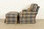 Harden Furniture English Country Plaid Upholstered Lounge Chair With Ottoman For Sale - Image 11 of 15