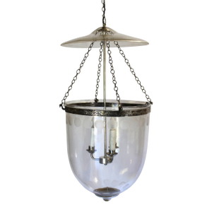 1990s American Style Large Bell Jar , Silver Plate 16" Dia