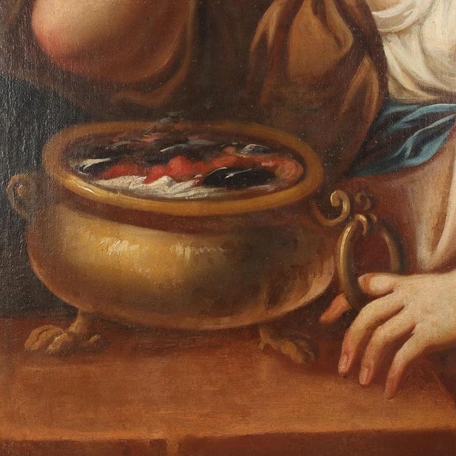 The Suicide of Portia, Oil on Canvas For Sale - Image 7 of 13