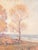 Orange 19th Century American Impressionist Autumnal New England Landscape Painting For Sale - Image 8 of 16