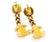 Chanel Vintage Gold Plated Button Chain CC Turnlock Dangle Clip on Earrings, A Pair For Sale In Los Angeles - Image 6 of 6