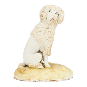 Antique Staffordshire Porcelain Poodle