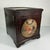 1970s Vintage Farmhouse Arts & Crafts Boho Chic Velvet Lined Rooster Storage Box For Sale - Image 14 of 18