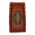 Orange & Red Mini Vintage Rug For Sale