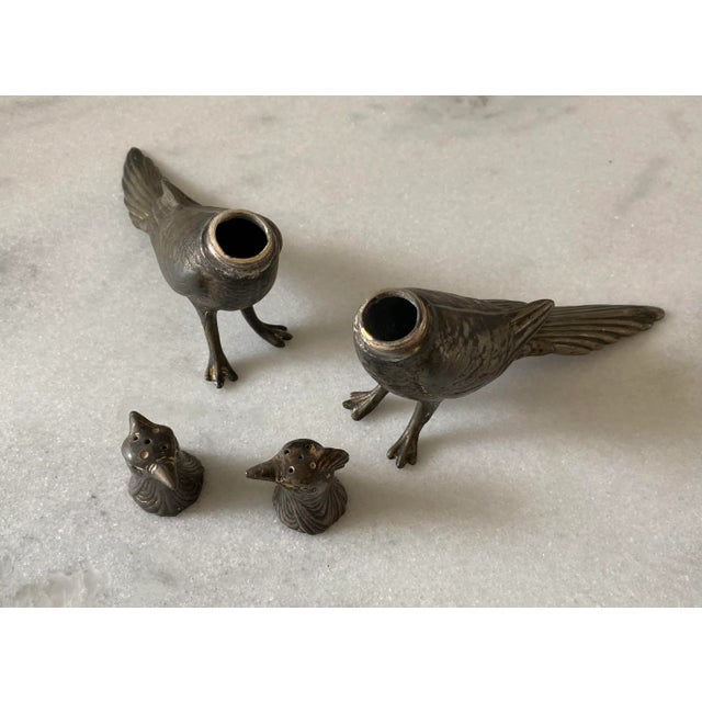 Vintage Silverplate Weidlich Bros Pheasant Salt and Pepper Shakers For Sale - Image 9 of 10
