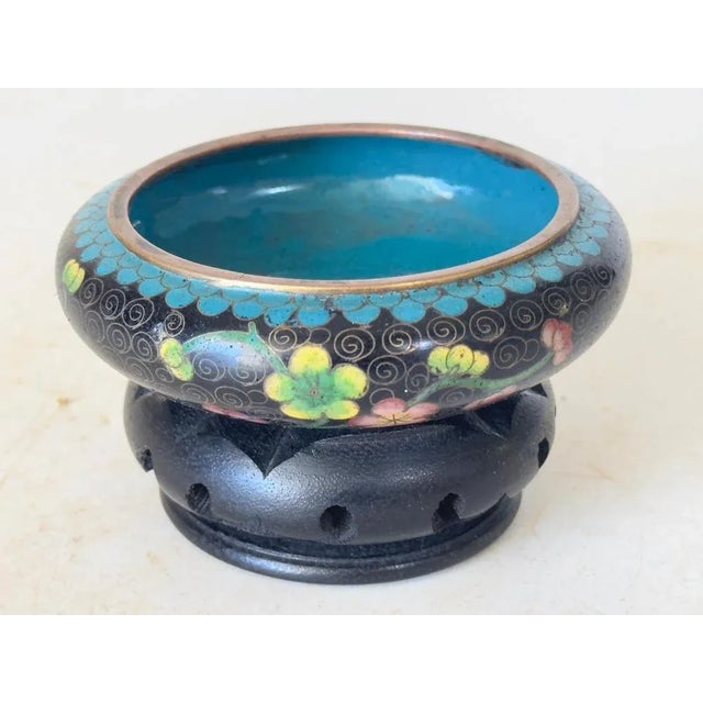 Chinese Cloissoné Circular Vide Poche, 1890s For Sale - Image 3 of 11