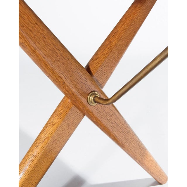 Vintage Coffee Table in Teak and Oak by Hans J. Wegner, 1950s For Sale - Image 6 of 8