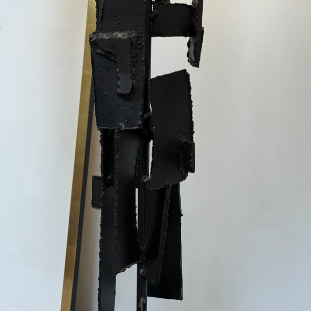 1960s 1960s Richard Barr Iron Brutalist Table Lamps for Laurel Lamp Co. - a Pair For Sale - Image 5 of 11