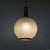 Italian mid-century modern Chandelier in molded glass, brass and metal, 1950s Chandelier with spherical diffuser in molded...