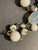 Mid-Century Modern 1950s Jewelry Bohemia Czech Opaline & Milk Glass With Cloisonné and Pearl Accent Beads. For Sale - Image 3 of 6