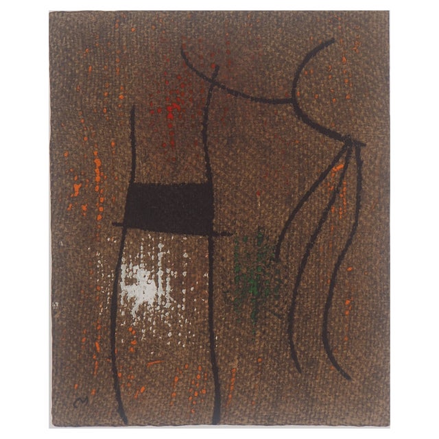 After Joan Miro, Abstract Woman, 1965, Lithograph For Sale
