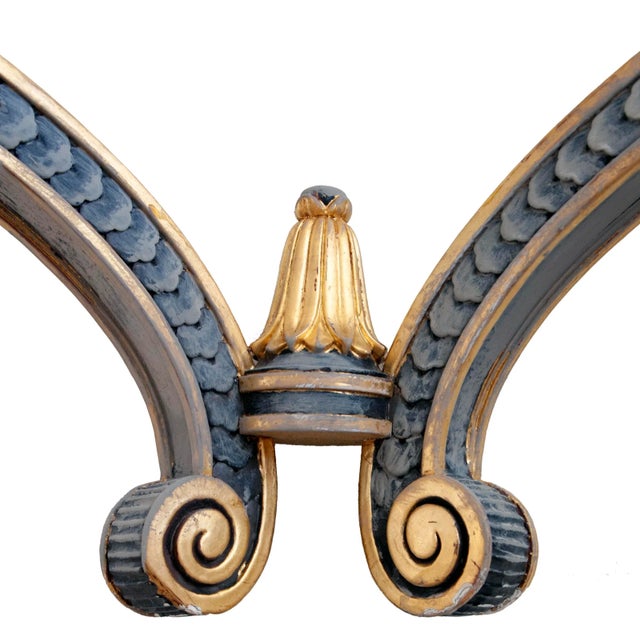 Wood Late 20th Century Gilt & Carved Italian Wall Console For Sale - Image 7 of 8