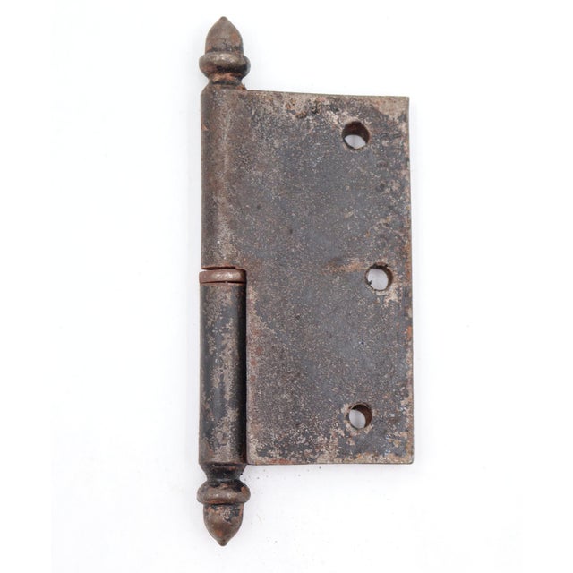Antique 3.5 X 3.5 In. Cast Iron Acorn Lift Off Door Hinge For Sale - Image 4 of 4