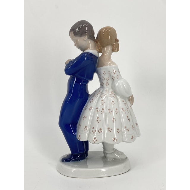 Porcelain Girl and Boy by Claire Weiss for Bing & Grondahl, Denmark, 1970s For Sale - Image 14 of 14