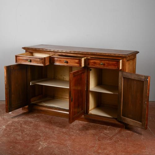 Vintage Low-Framed Wooden Sideboard For Sale - Image 4 of 9