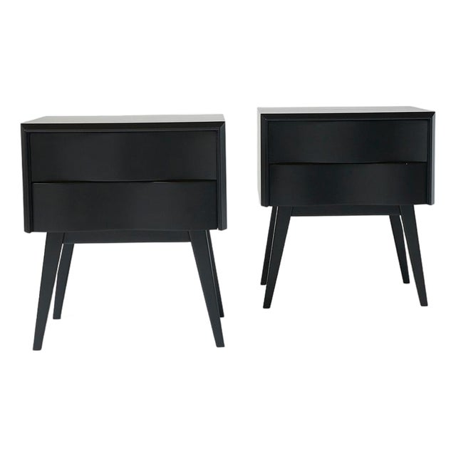 Pair of “Wave” Side Tables by Edmond Spence For Sale