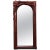 Sculptural Leather Wall Mirror For Sale