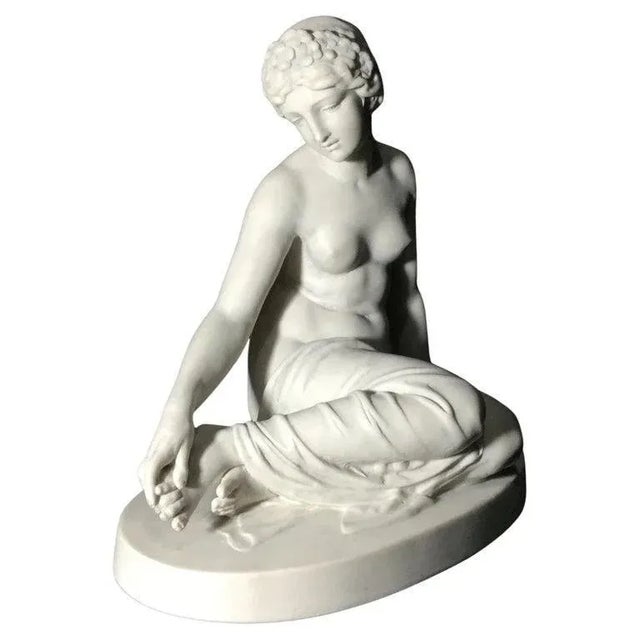 This enchanting 20th-century Water Nymph bust sculpture beautifully captures the ethereal grace and allure of a mythical...