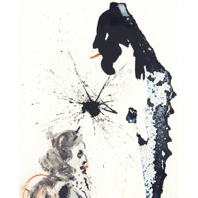 Abstract 1968 Salvador Dalí Biblia Sacra Lithograph "Idolum Nomine Bel" (Idol Named Bel) For Sale - Image 3 of 10
