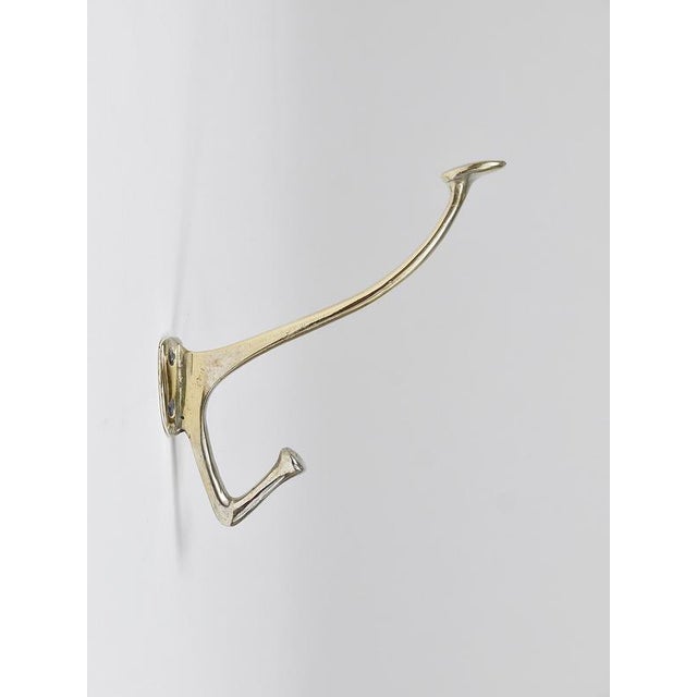 Art Nouveau Nickel Brass Wall Hook by Adolf Loos for Café Capua, Vienna, 1916 For Sale - Image 6 of 18