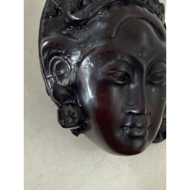 Late 20th Century Asian Wall Sculptures, a Pair For Sale - Image 5 of 8