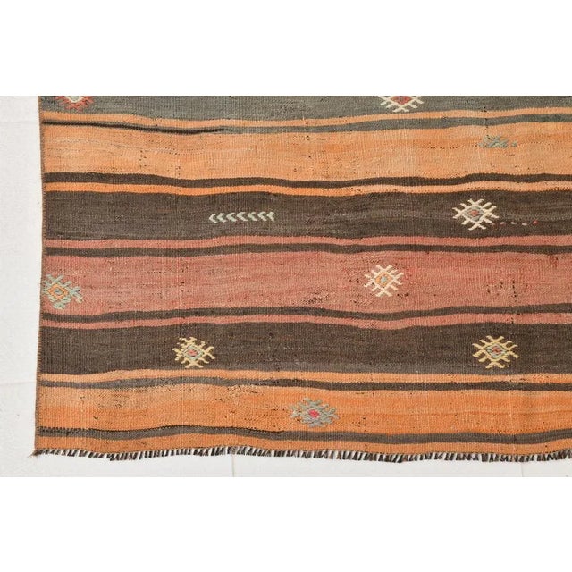 Textile Handmade Kilim Rug For Sale - Image 7 of 11