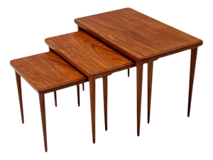 Mid-Century Modern Nesting Tables, 1960s, Set of 3