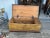 19th Century Antique Solid Tiger Maple Chest Trunk. Solid wood frame, can be used as tool box for carpenter Approximate...