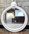 Regency Style White-Lacquered Lion & Serpent Circular Mirror, Style Thomas Hope For Sale - Image 4 of 11