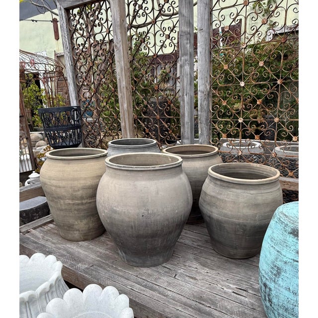 Vintage Terra Cotta Charcoal Planter Pot For Sale In Los Angeles - Image 6 of 6