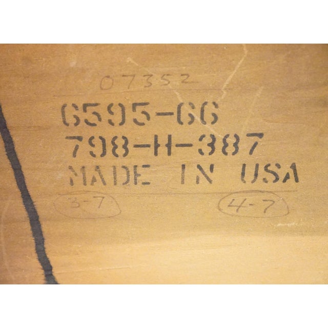 Broyhill Furniture Solid Cherry Traditional Style Queen Size Pediment Bed 6595-66 For Sale - Image 11 of 11