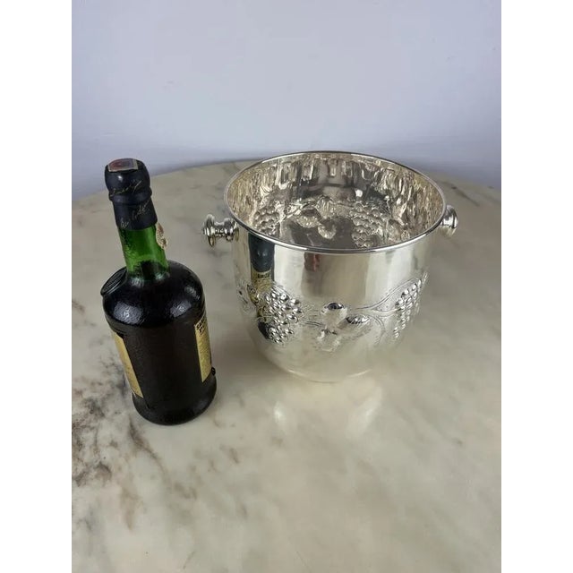 Italian Wine Cooler in 800 Silver, 1980s For Sale - Image 3 of 9