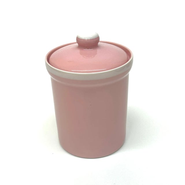 Pink and White Mixed Ceramic Container Curation - Group of 5 For Sale - Image 4 of 12