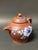 Late 20th Century Chinese Art Yixing Clay Teapot With Enamel Flower Design For Sale In New York - Image 6 of 8