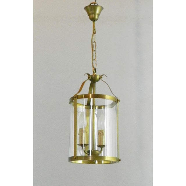 Vintage French Twin Light Hall Lantern, 1930s For Sale - Image 4 of 10