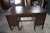 Antique Oak Executive School Teachers Office Library Writing Desk 54" For Sale - Image 10 of 15