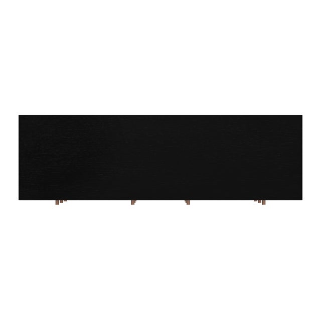 Wood Mendel 60 in. W Rectangular Wood 6 Drawer Dresser, Black For Sale - Image 7 of 8