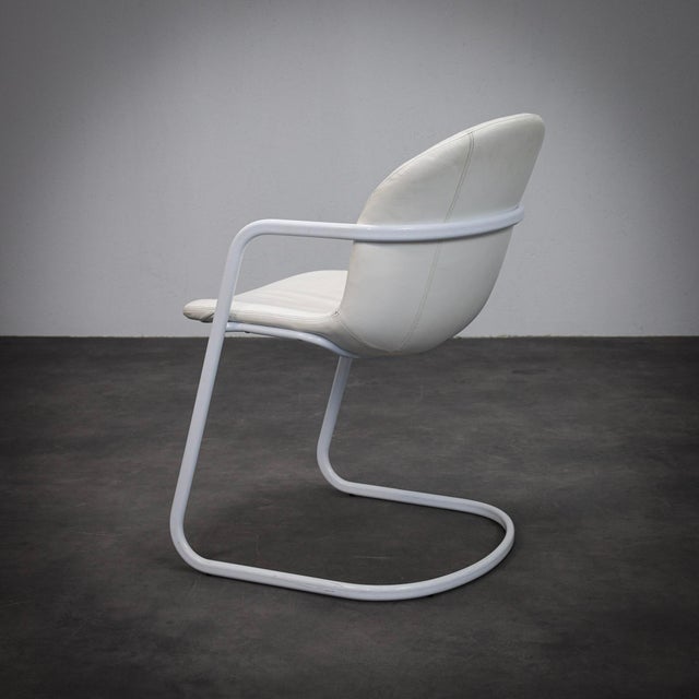 Vintage Leather Dining Chairs by Gastone Rinaldi for Thema, Italy, 1970s, Set of 4 For Sale - Image 6 of 10