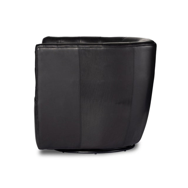 Four Hands Hanover Swivel Chair - Heirloom Black For Sale In Austin - Image 6 of 12
