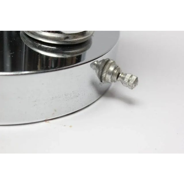 Mid-Century American Modern Chrome Three-Fixture Table Lamp For Sale - Image 10 of 11