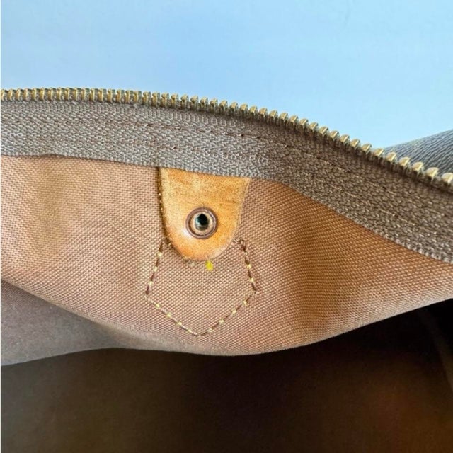 Louis Vuitton Speedy 35 Bag LV Monogram Canvas Top Handle Vintage 80s Dr Bag Satchel For Sale - Image 9 of 12