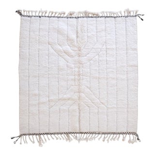 Moroccan Beni Ourain Wool Rug - 6.4 X 6.4 Ft For Sale