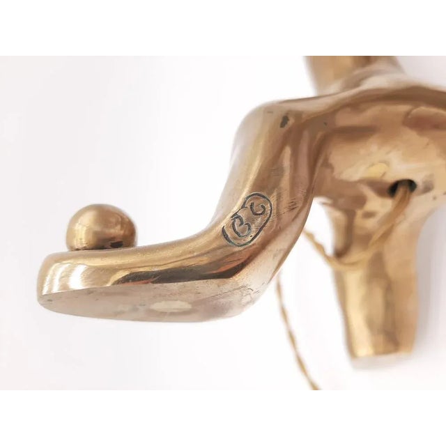 Bronze Table Lamps by E. Garouste & M. Bonetti, 1980, Set of 2 For Sale - Image 4 of 7