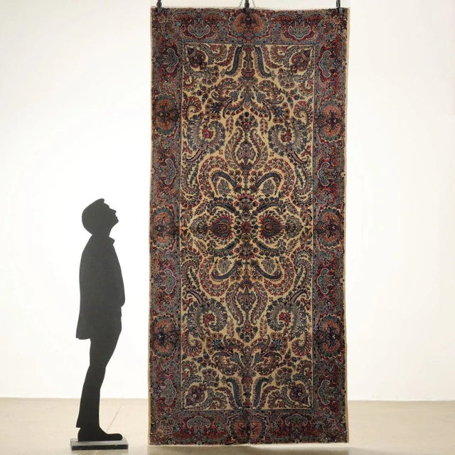Kerman Laver rug in cotton and wool, fine knot. Hand made. This piece is attributed to the mentioned designer/maker. It...
