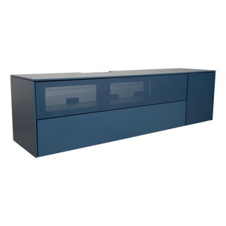 419 Intono Wooden Sideboard in Blue from WK Wohnen For Sale