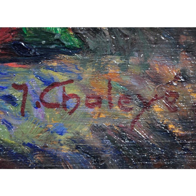 Jean Chaleye, Still Life of Carnations & Marigolds, Oil Painting, 1920s-1940s For Sale - Image 3 of 18