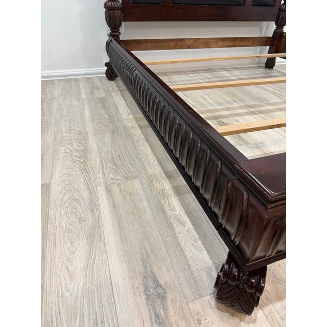 2000 - 2009 Attributed to Lane Home Furniture National Geographic Collection King Size Bed For Sale - Image 5 of 12