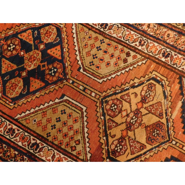 1920s Antique Handmade Persian Wool Runner. 3'3"x 11' For Sale - Image 9 of 13