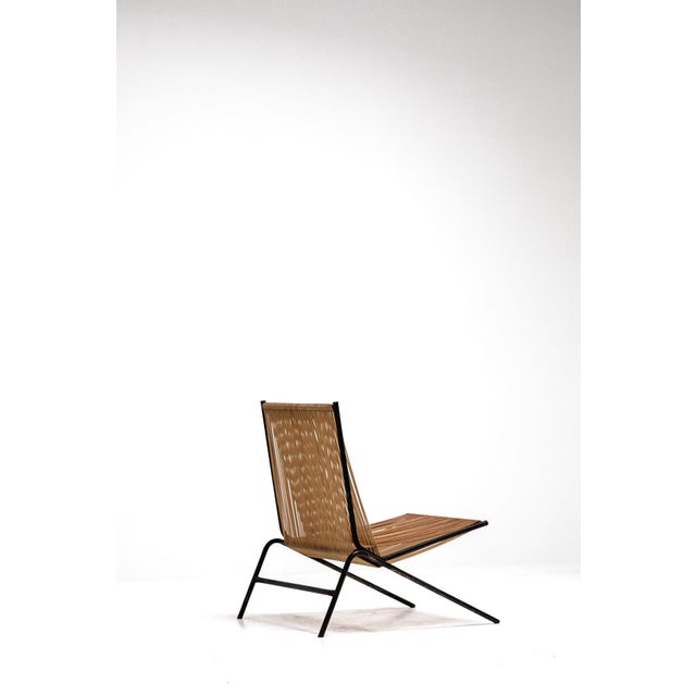 Black String Chair by Allan Gould, 1957 For Sale - Image 8 of 9